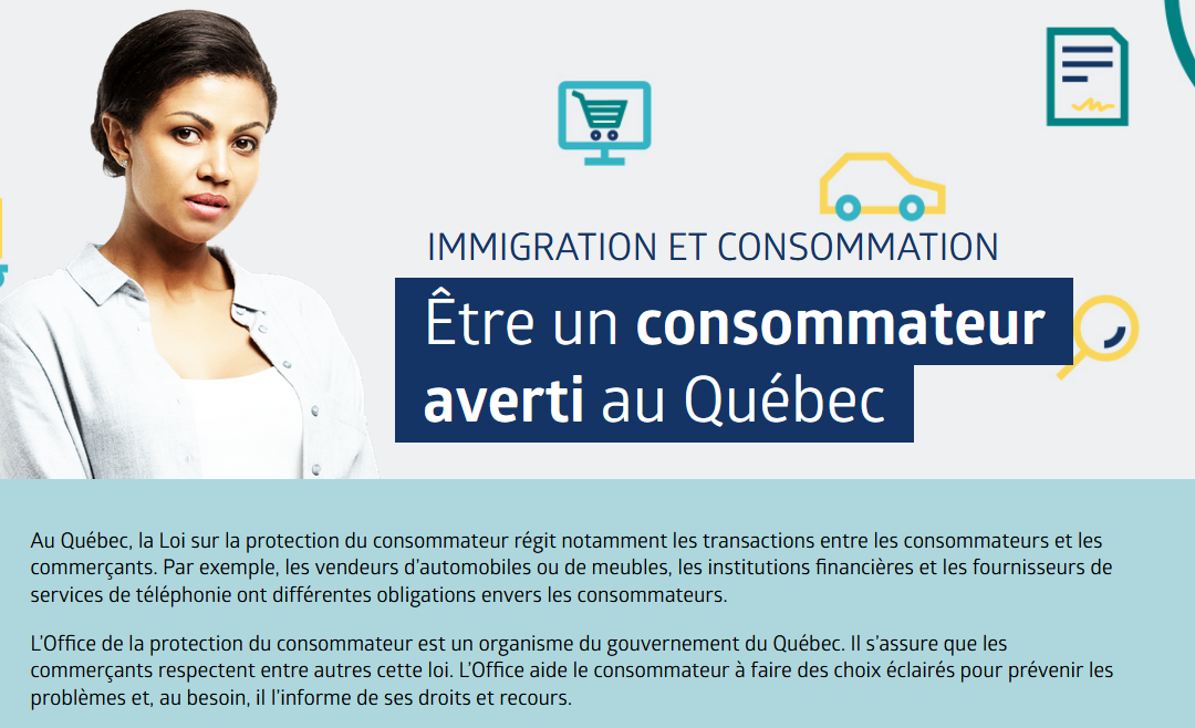 Être un consommateur averti au Québec
