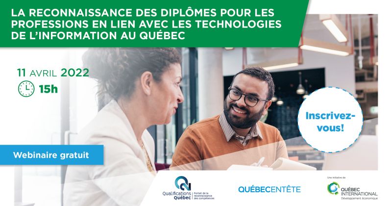 Webinaire : La reconnaissance des diplômes dans le domaine des technologies de l’information au Québec